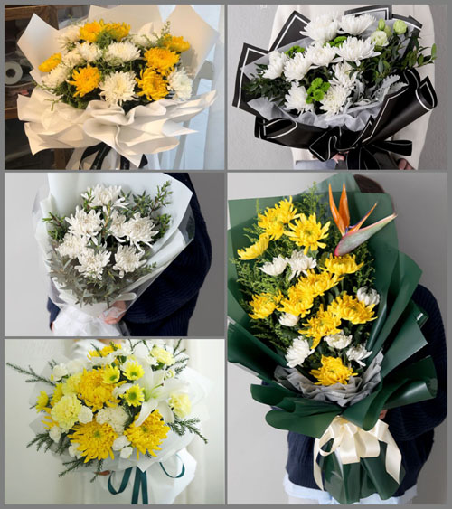 四川内江资中县发纶镇白事花束代送